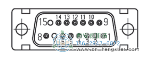 RI80-E標(biāo)準(zhǔn)空心軸光電增量編碼器引腳分配 SUB-D 15輸出 德國(guó)hengstler(亨士樂(lè))編碼器